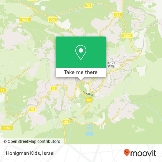 Honigman Kids, נצרת, 16000 map