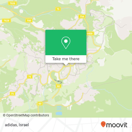 adidas, נצרת עילית, יזרעאל, 17000 map