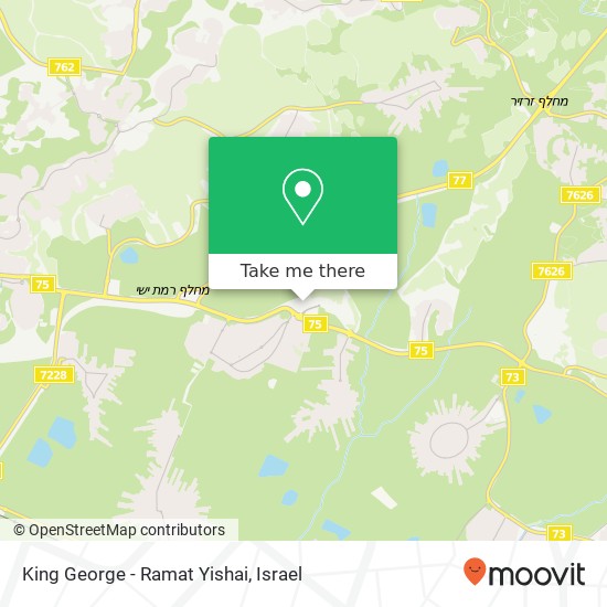 King George - Ramat Yishai, חורש האלונים רמת ישי, 30095 map