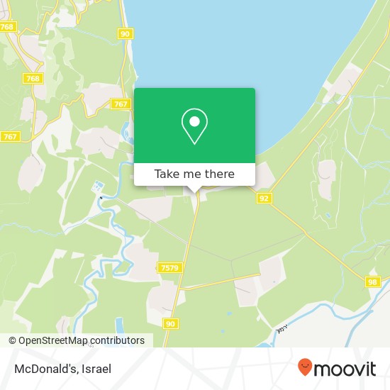 McDonald's, כנרת map