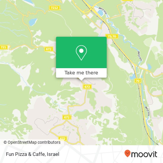 Fun Pizza & Caffe, 672 עספיא, חיפה map