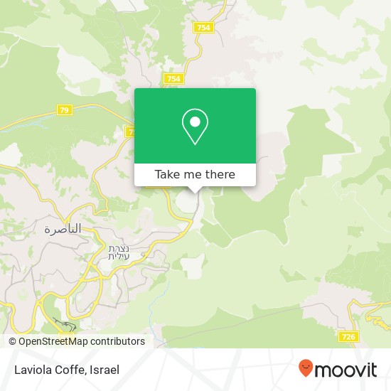 Laviola Coffe, החרושת נצרת עילית, 17000 map