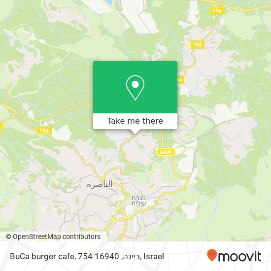 BuCa burger cafe, 754 ריינה, 16940 map