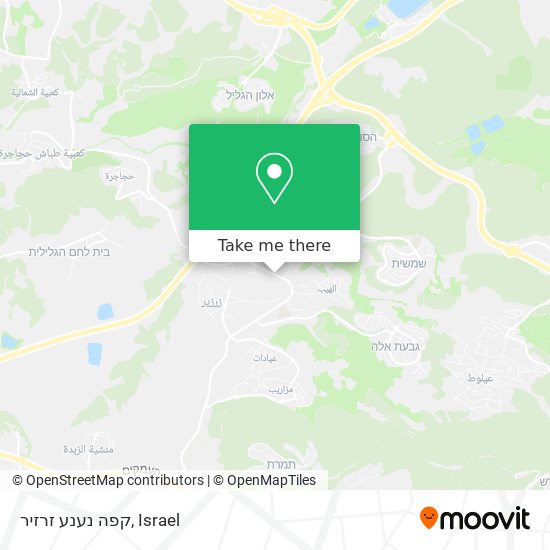 קפה נענע זרזיר map