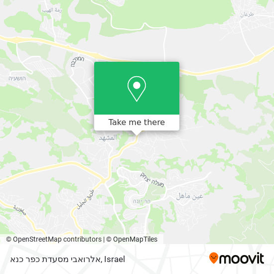 Карта אלרואבי מסעדת כפר כנא