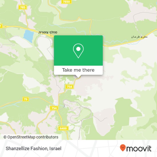 Карта Shanzellize Fashion, 754 כפר כנא, יזרעאל, 16930