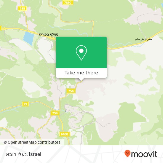 Карта נעלי רובא, 754 כפר כנא, יזרעאל, 16930
