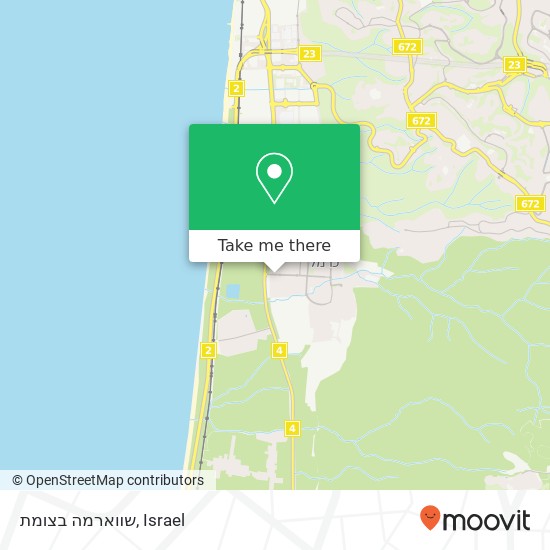 שווארמה בצומת, ז'בוטינסקי טירת כרמל, חיפה, 39000 map