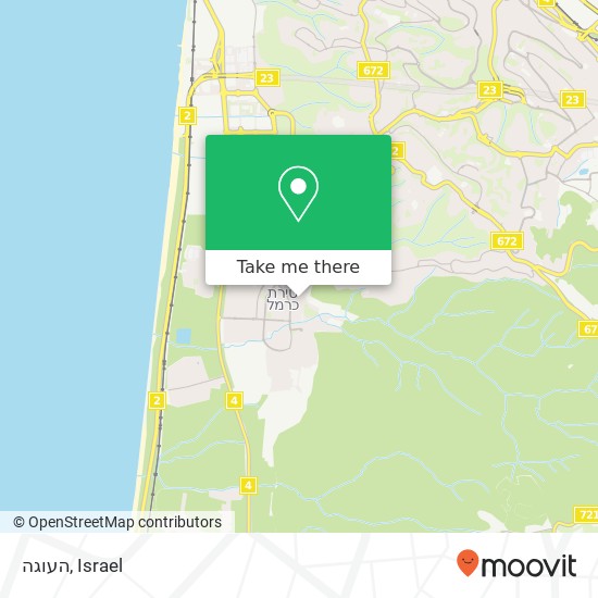 העוגה, אליאס כרמל טירת כרמל, חיפה, 39027 map