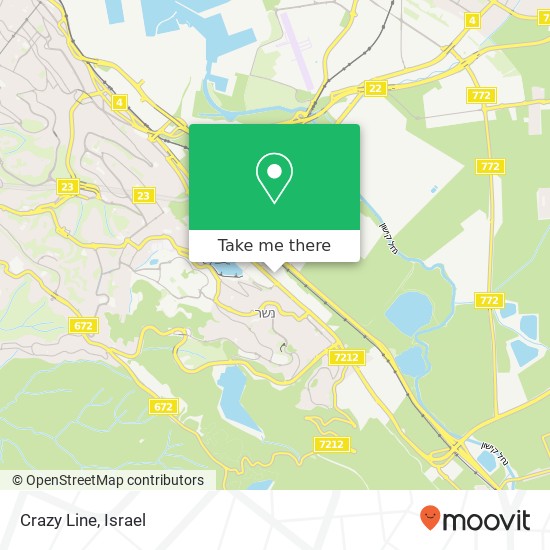 Crazy Line, נשר, חיפה, 36600 map