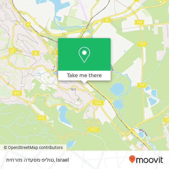 Карта טוליפ-מסעדה מזרחית, התעשיה נשר, חיפה, 36888