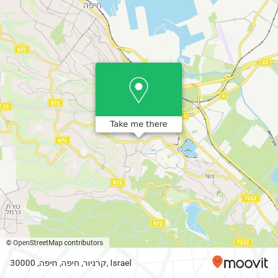 קרניור, חיפה, חיפה, 30000 map