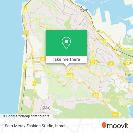 Solo Merav Fashion Studio, שדרות מוריה חיפה, חיפה, 34618 map