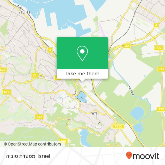 Карта מסעדת טוביה, מקלף מרדכי חיפה, חיפה, 32952