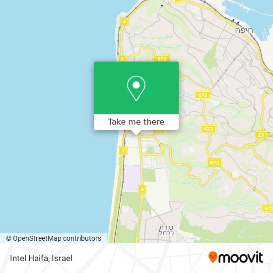 Intel Haifa map