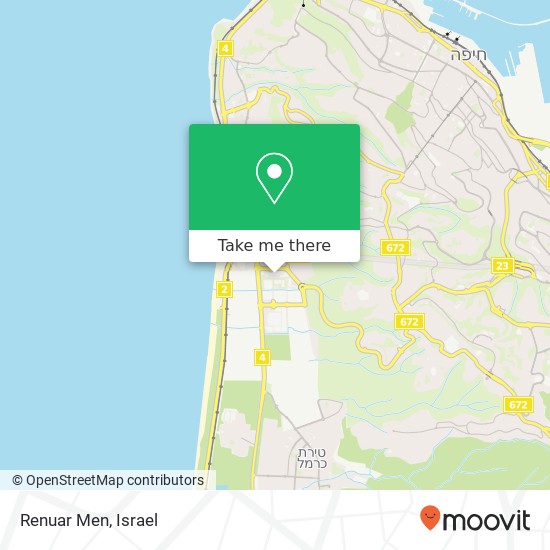 Renuar Men, חיפה, חיפה, 30000 map