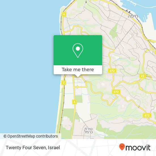 Twenty Four Seven, חיפה, חיפה, 30000 map