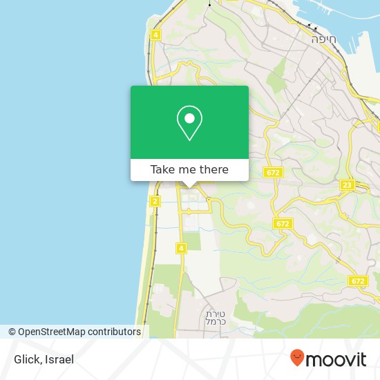 Glick, חיפה, חיפה, 30000 map