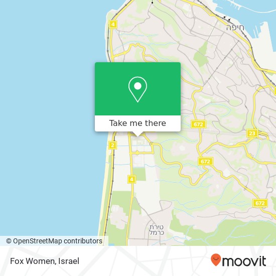 Fox Women, חיפה, חיפה, 30000 map