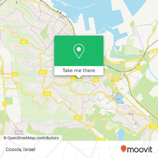 Cooola, רמת חן, חיפה, 30000 map