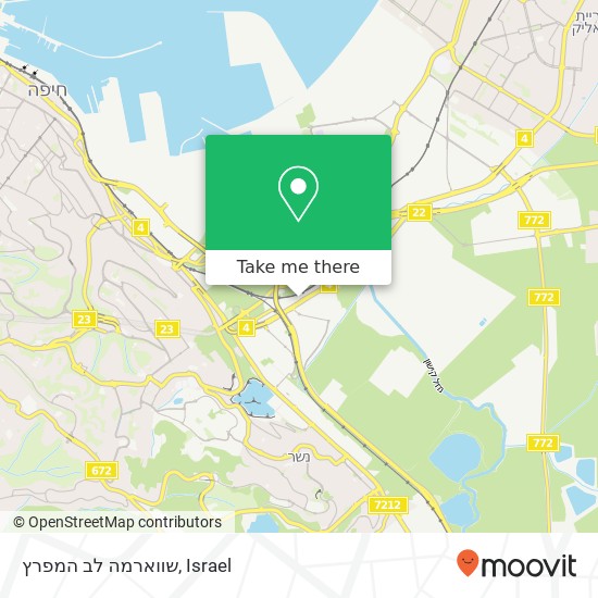 שווארמה לב המפרץ, חיפה, חיפה, 30000 map