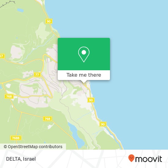 DELTA, הגליל טבריה, כנרת, 14200 map