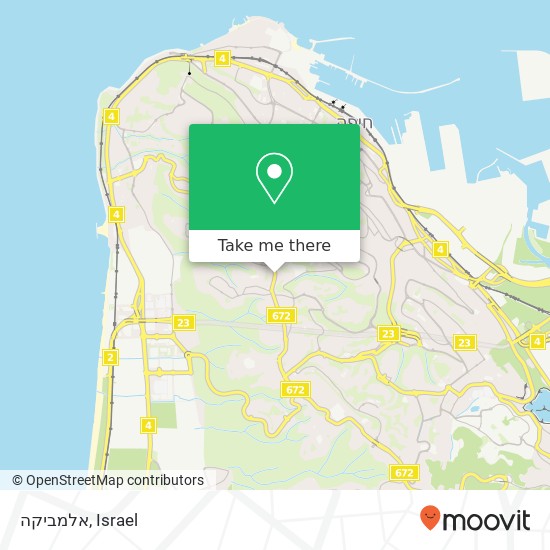 אלמביקה, שדרות מוריה חיפה, חיפה, 34572 map