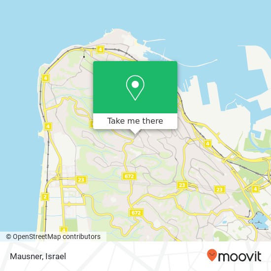 Карта Mausner, שער הלבנון חיפה, חיפה, 34454