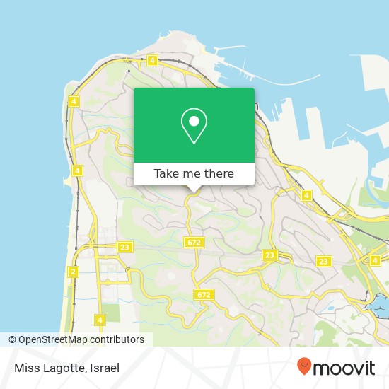 Карта Miss Lagotte, דונה גרציה חיפה, חיפה, 30000