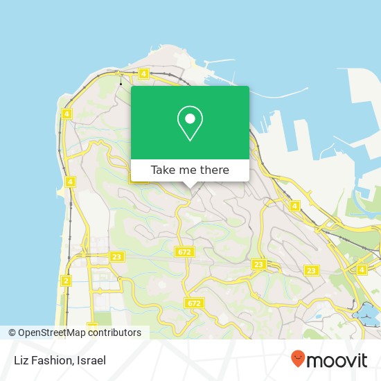 Liz Fashion, שדרות הנשיא חיפה, חיפה, 34641 map
