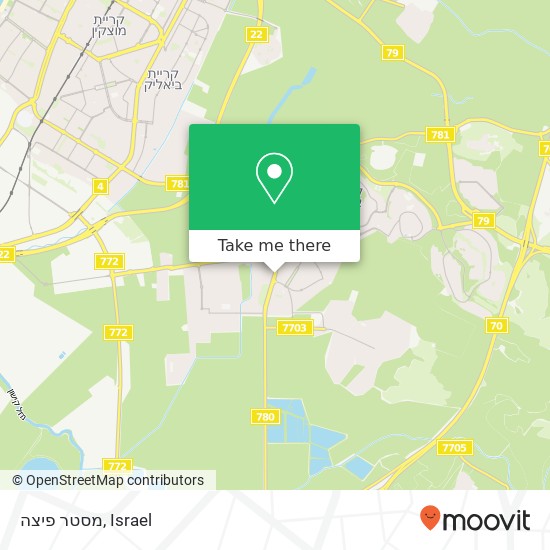 Карта מסטר פיצה, 780 קרית אתא, חיפה, 28071