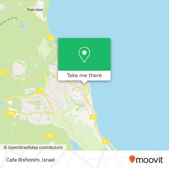 Cafe Rishonim, גולני טבריה, 14000 map
