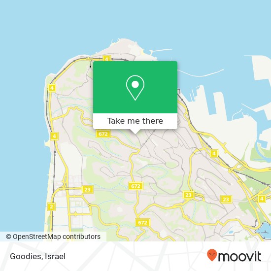 Goodies, ברנדייס חיפה, חיפה, 30000 map