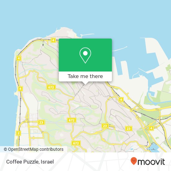 Карта Coffee Puzzle, מסדה 21 הדר, חיפה, 33074