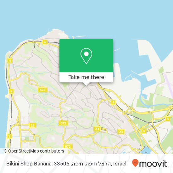 Bikini Shop Banana, הרצל חיפה, חיפה, 33505 map