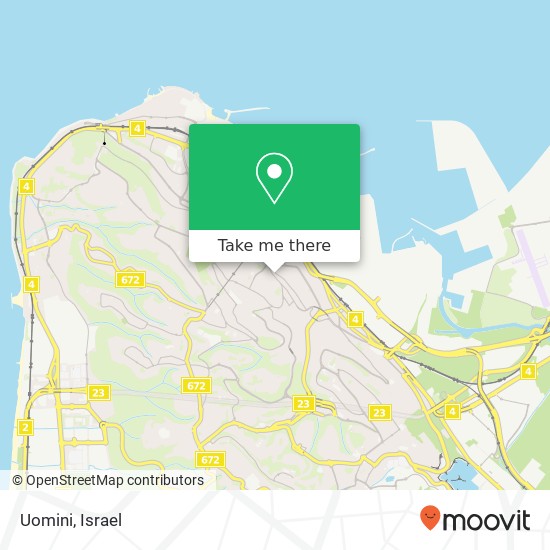 Карта Uomini, הרצל חיפה, חיפה, 33504