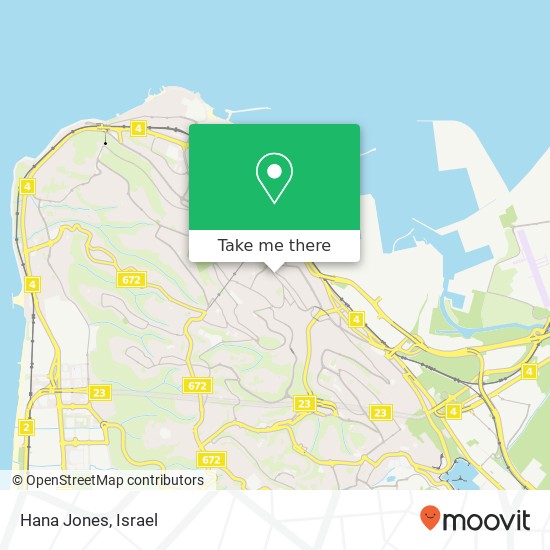 Карта Hana Jones, הרצל חיפה, חיפה, 33504
