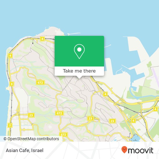 Asian Cafe, נורדאו חיפה, חיפה, 33122 map