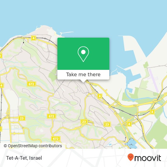 Tet-A-Tet, מדרגות שוקרי ואדי סאליב, חיפה, 30000 map