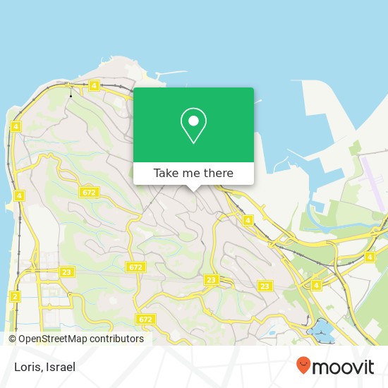 Карта Loris, הרצל חיפה, חיפה, 33505