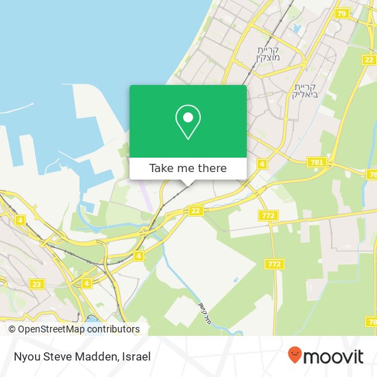 Nyou Steve Madden, אזור התעשייה הישן, חיפה, 30000 map