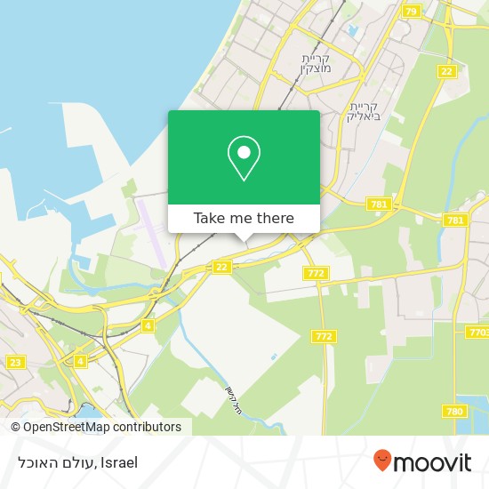 עולם האוכל, השיש חיפה, חיפה, 30000 map