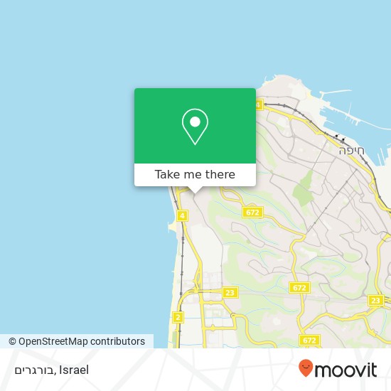 בורגרים, אלמוג חיפה, חיפה, 30000 map