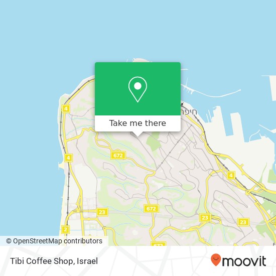 Tibi Coffee Shop, חורשה כרמל צפוני, חיפה, 34371 map