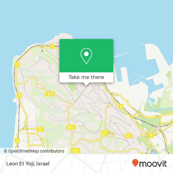 Карта Leon Et Yoji, הנביאים הדר, חיפה, 33104