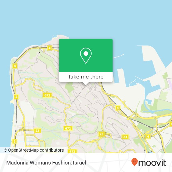 Карта Madonna Woman's Fashion, הרצל חיפה, חיפה, 33502