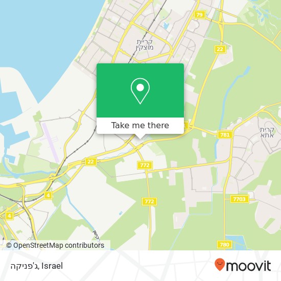 Карта ג'פניקה, חיפה, חיפה, 30000