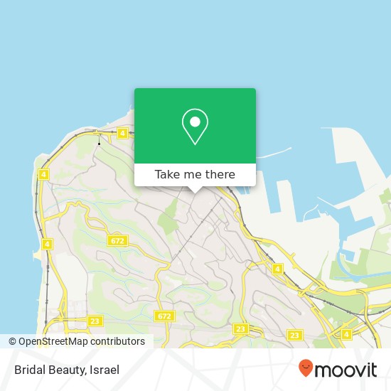 Карта Bridal Beauty, כורי חיפה, חיפה, 33044