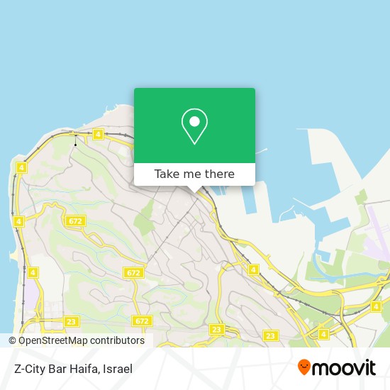 Карта Z-City Bar Haifa