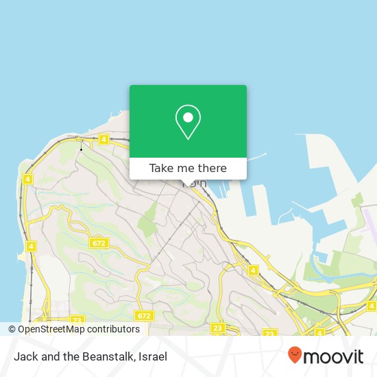 Карта Jack and the Beanstalk, דרך יפו עיר תחתית, חיפה, 33412